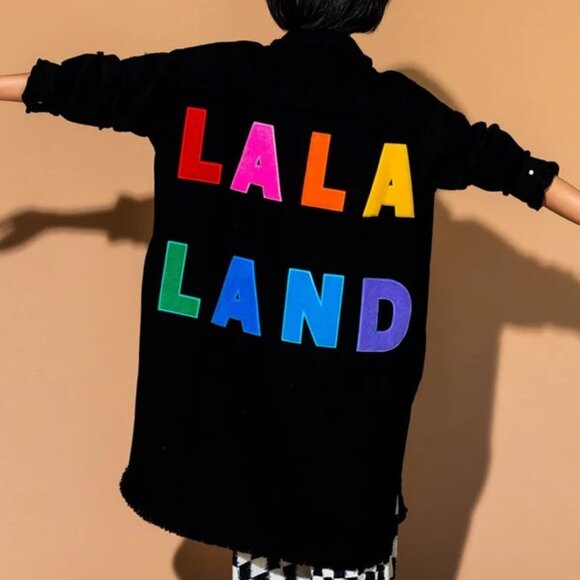 Dressed in LALA Already Famous Oversized Grunge Trucker Jacket - RARE! - Picture 1 of 8